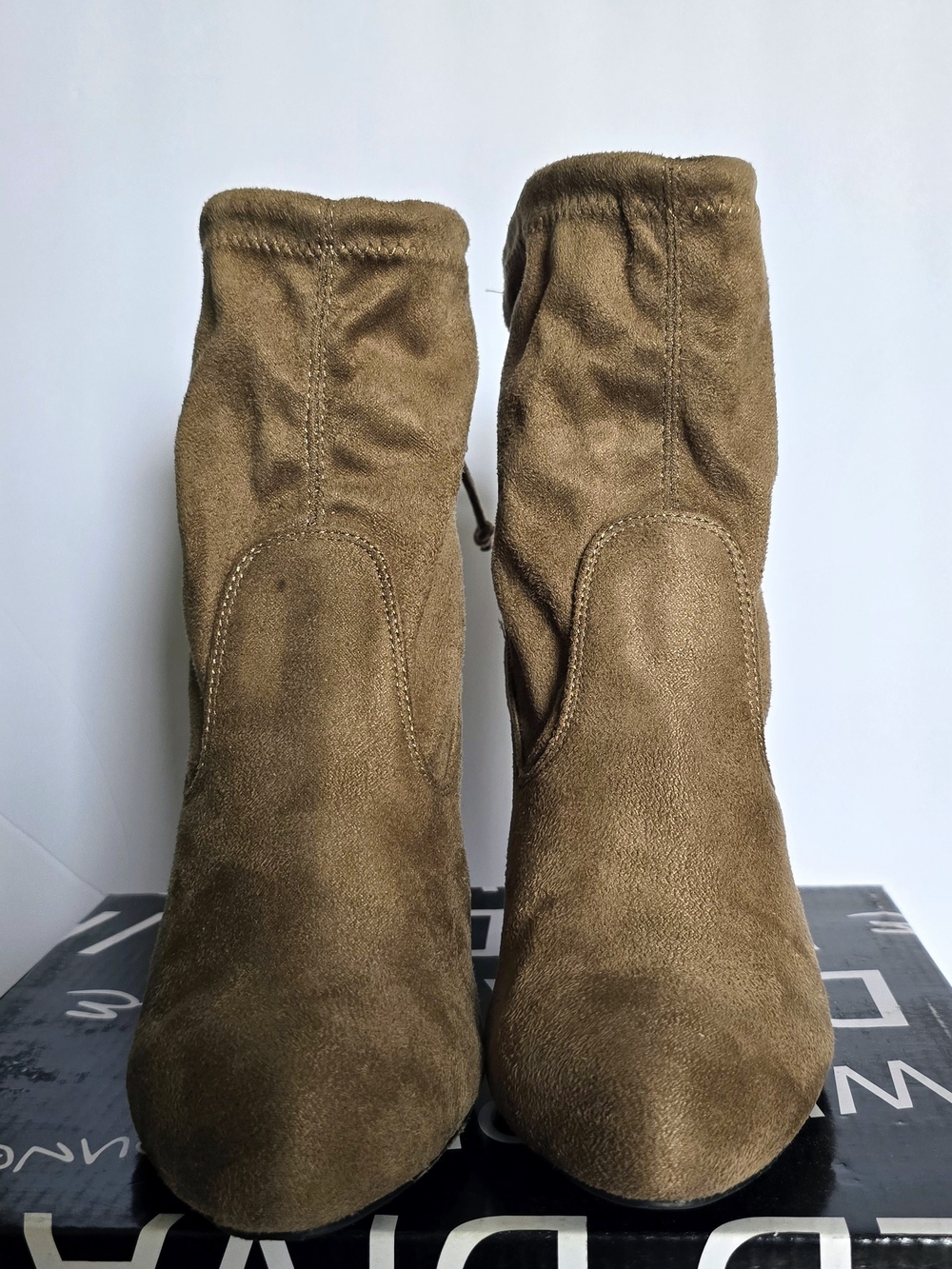 Wild Diva Lounge Women’s Suede Ankle Boots - Taupe